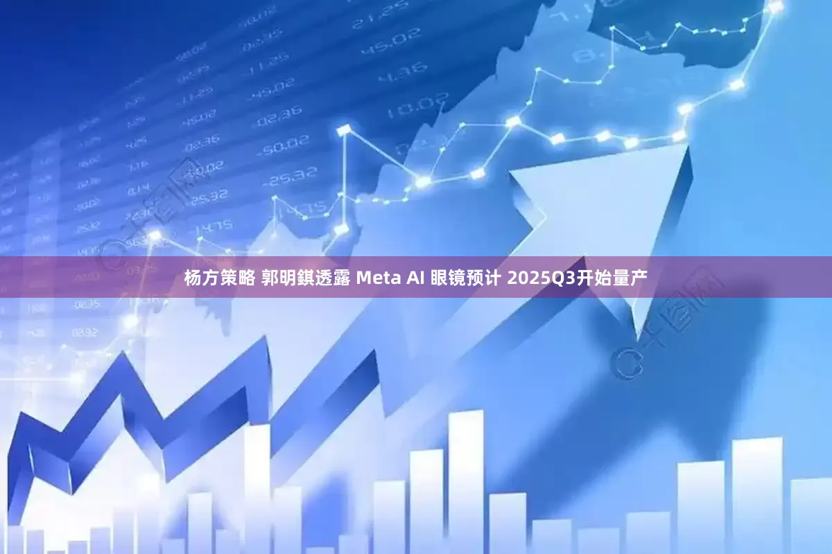 杨方策略 郭明錤透露 Meta AI 眼镜预计 2025Q3开始量产